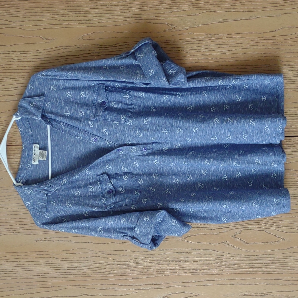 C.D. Daniels 1X Blue shirt